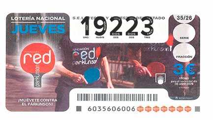 Décimo 19223 del sorteo 35-30/04/2026 Jueves