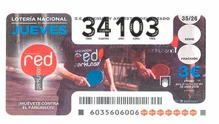 Décimo 34103 del sorteo 35-30/04/2026 Jueves