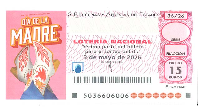 Décimo 11020 del sorteo 36-03/05/2026 Sábado