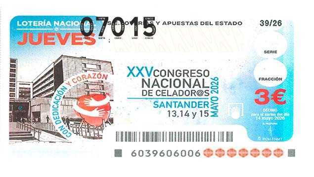 Décimo 07015 del sorteo 39-14/05/2026 Jueves