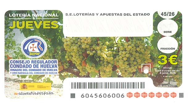 Décimo 28340 del sorteo 45-04/06/2026 Jueves