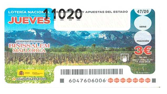 Décimo 11020 del sorteo 47-11/06/2026 Jueves