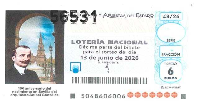 Décimo 56531 del sorteo 48-13/06/2026 Sábado