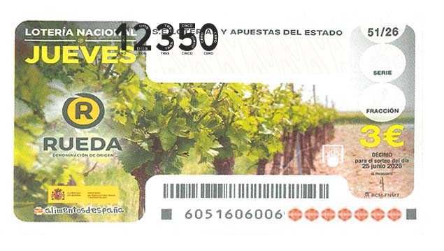 Décimo 12350 del sorteo 51-25/06/2026 Jueves