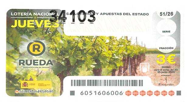 Décimo 34103 del sorteo 51-25/06/2026 Jueves