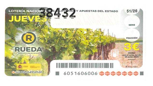 Décimo 38432 del sorteo 51-25/06/2026 Jueves