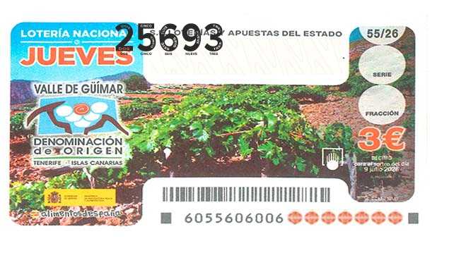 Décimo 25693 del sorteo 55-09/07/2026 Jueves