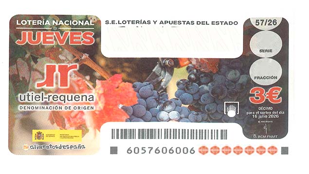 Décimo 73497 del sorteo 57-16/07/2026 Jueves