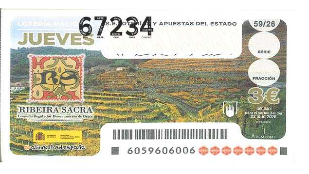 Décimo 67234 del sorteo 59-23/07/2026 Jueves
