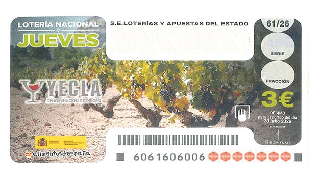 Décimo 51189 del sorteo 61-30/07/2026 Jueves