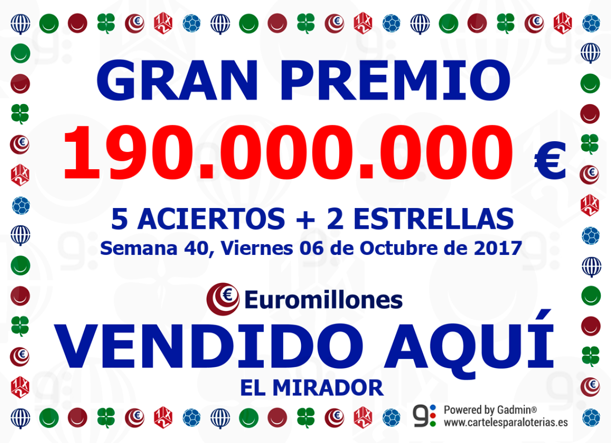  Imagen 1 para promocinar la tienda El Mirador Loterias